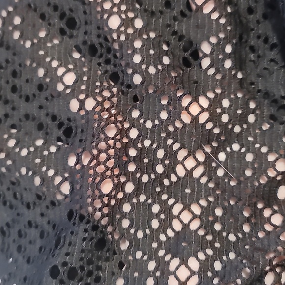 Alisha Levine plus size Black Lace slimming One Piece Swimsuit swimdress nwt 14 - Picture 6 of 7